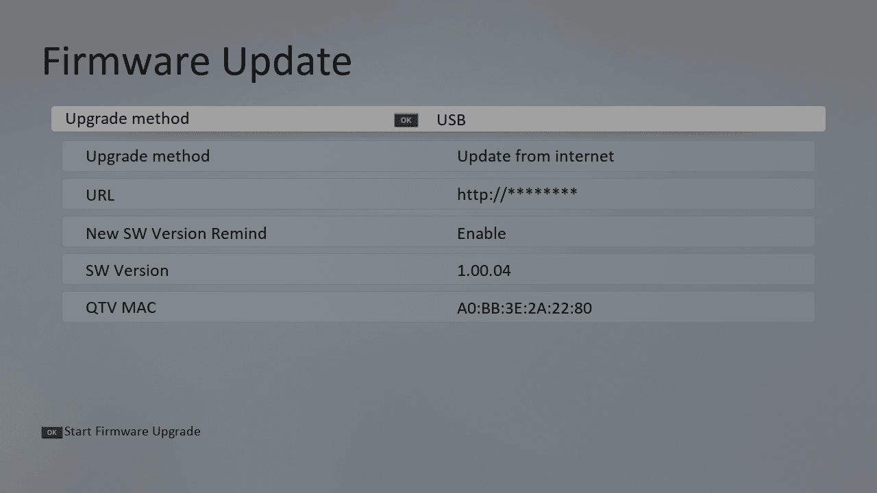 Qviart update firmware